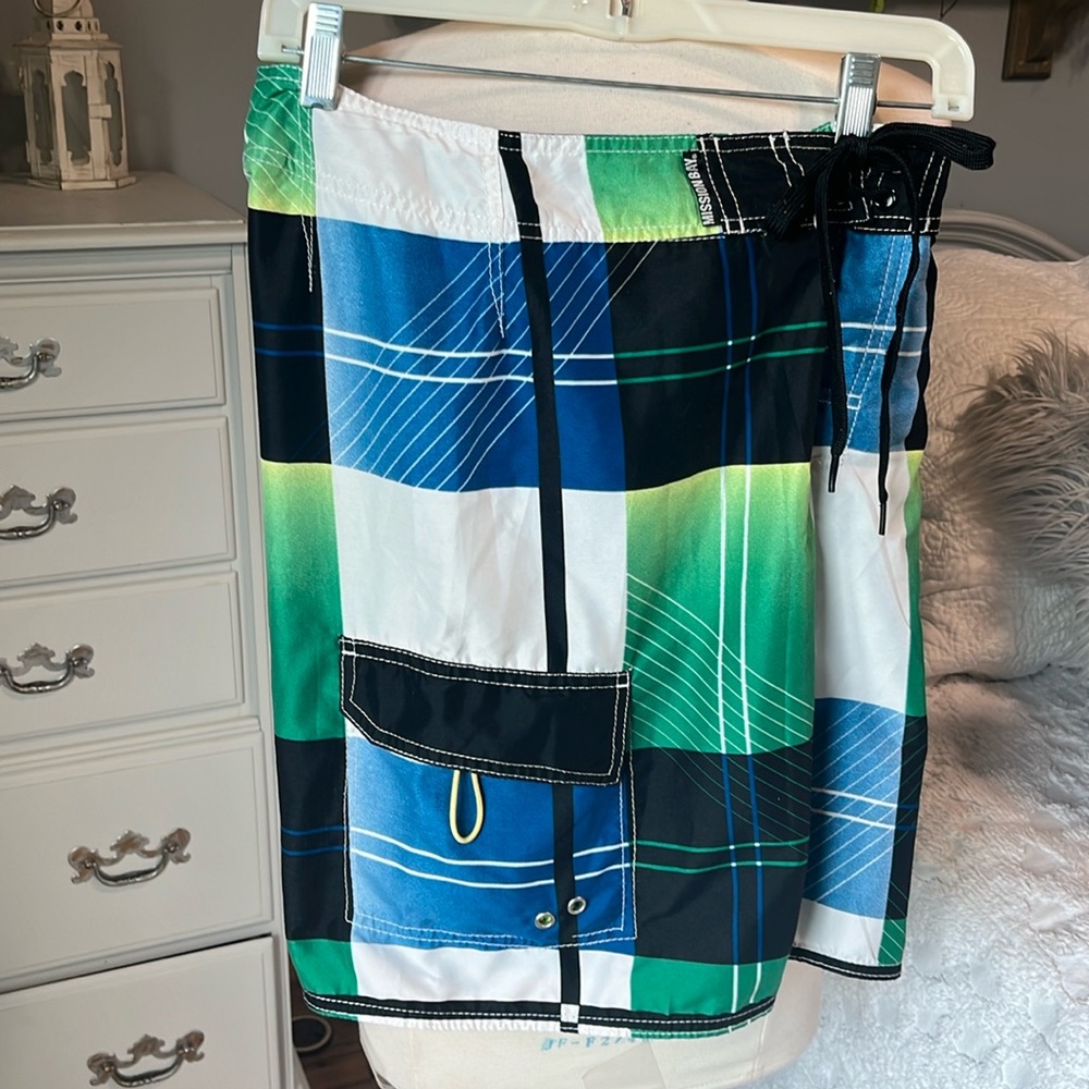 Plaid Board Shorts - Picture 5 of 10